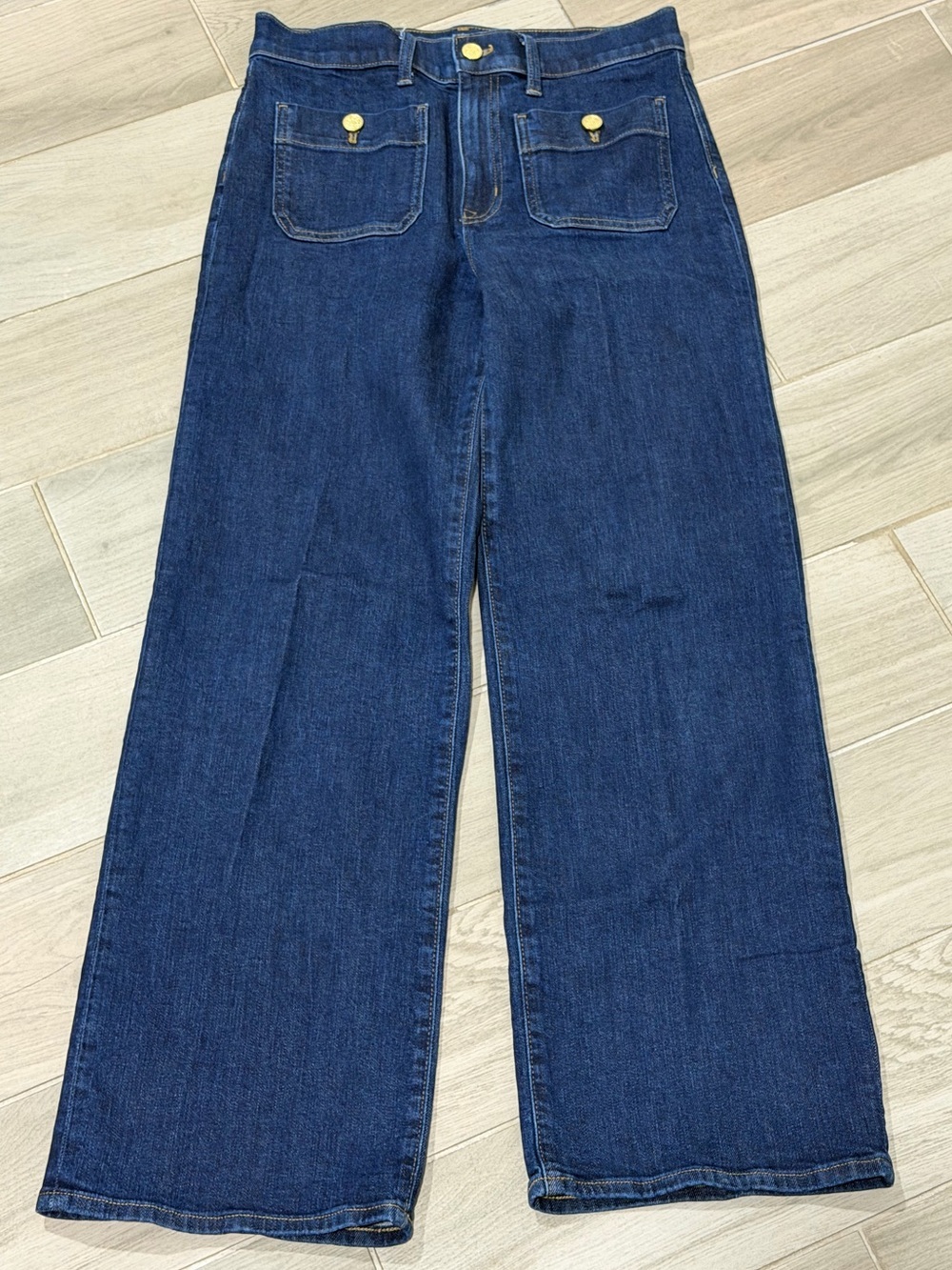 JCrew Full Length Slim Wide Leg Jeans Size 28